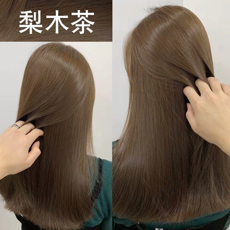 2024新款染发剂 支持定制颜色饱满 一步到位覆盖白发奶茶灰棕色图4