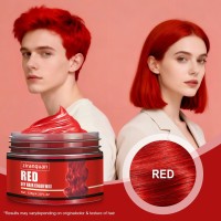 跨境英文版一次性彩色发泥 奶奶灰头发造型定型剂 发蜡膏定制OEM