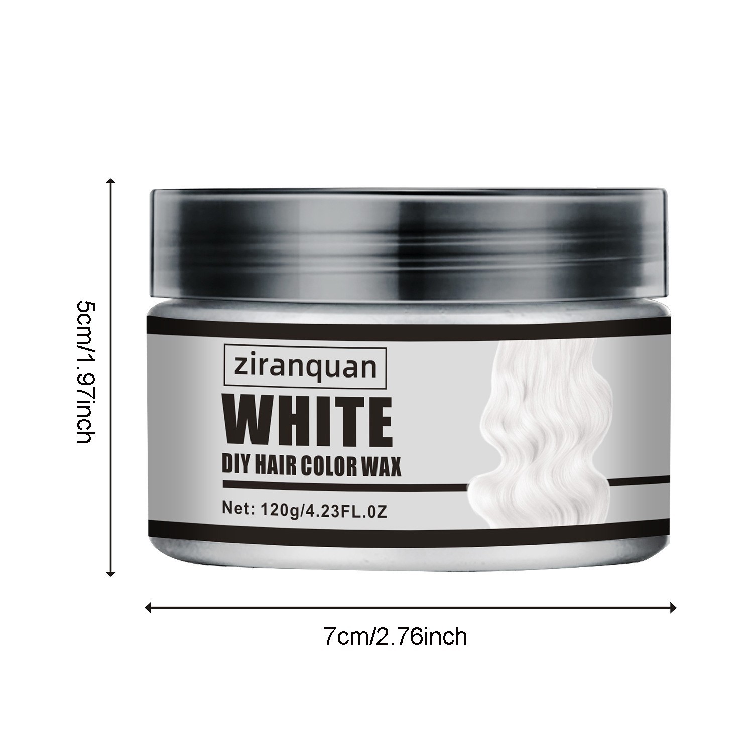 跨境英文版一次性彩色发泥 奶奶灰头发造型定型剂 发蜡膏定制OEM图5