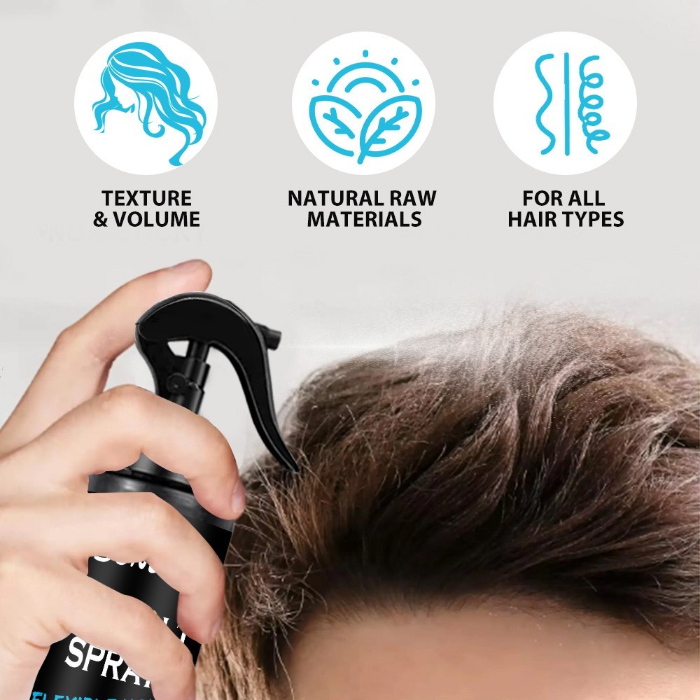 定制免洗海盐喷雾头发定型保湿清爽控油修护发胶男女士造型喷雾图2