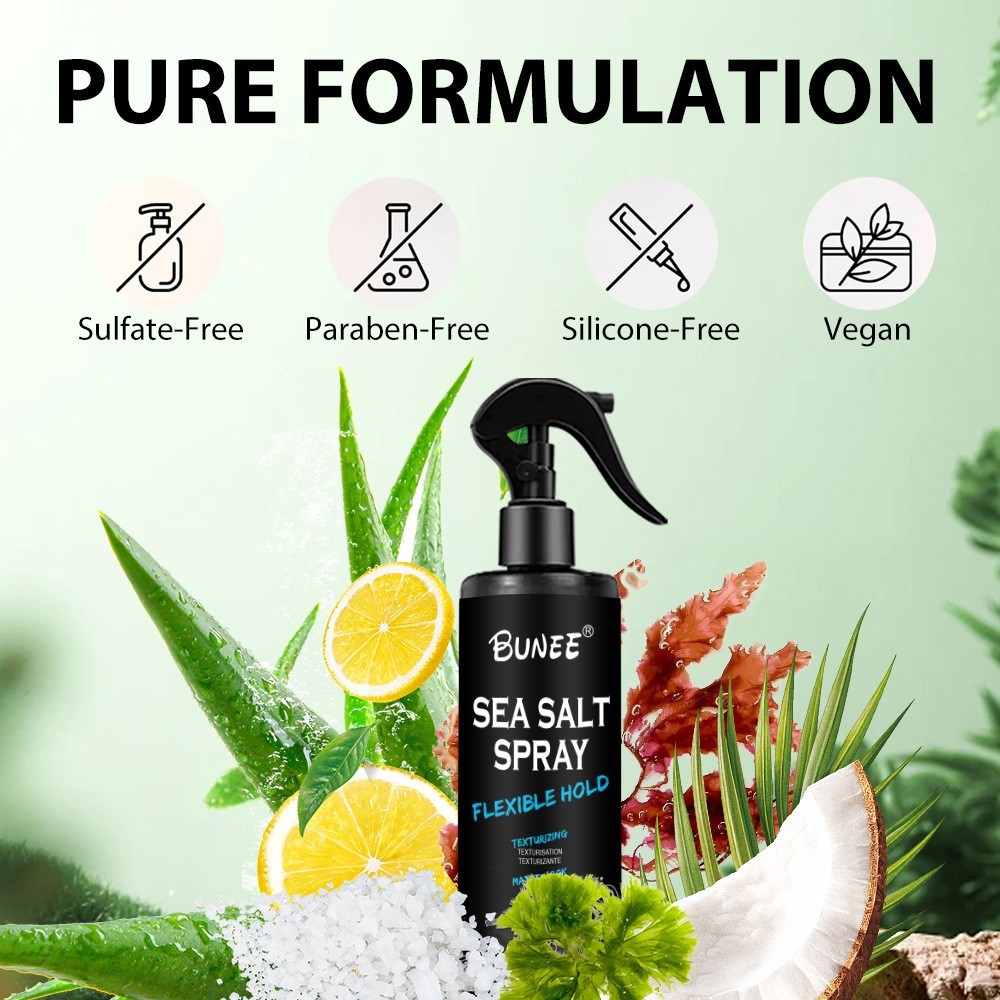 定制免洗海盐喷雾头发定型保湿清爽控油修护发胶男女士造型喷雾图3