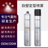 定制男士定型喷雾 造型干胶啫喱理发店速干定型发胶外贸OEM加工