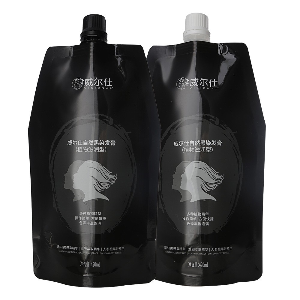 定制发廊染发剂胖东来植物染发剂不伤发染发膏染发黑油染膏工厂图3