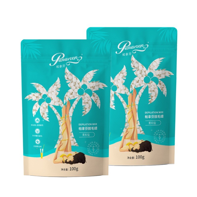 厂家脱毛蜜蜡硬蜡特白椰奶蜡豆美容院线比基尼脱毛hard wax beans图5