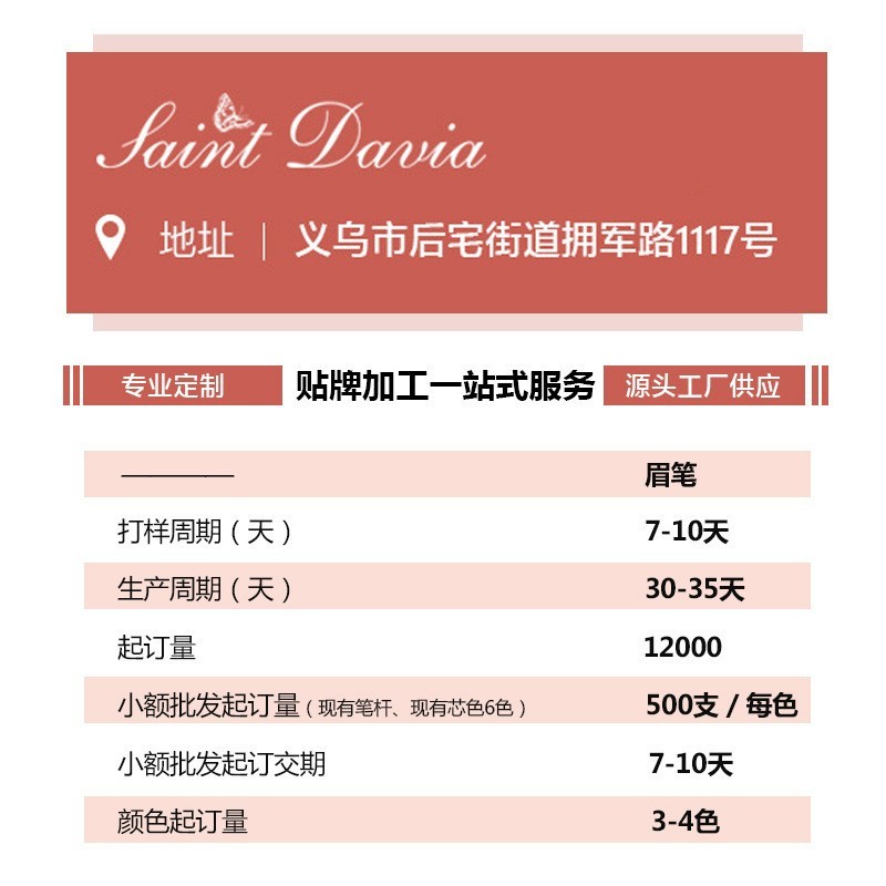 彩妆独角兽极细液体眼线笔无logo定制好上色速干不晕染图2