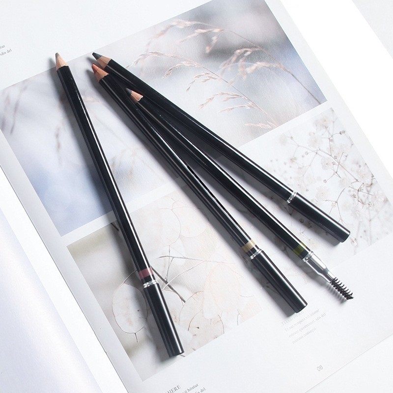 专业纹绣师化妆师眉笔圆芯硬芯双头带刷顺滑好上色根根分明图4