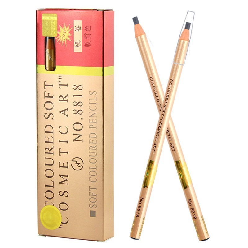 OEM定制防水拉线眉笔持久不脱色金杆硬芯卷纸贴牌LOGO图5