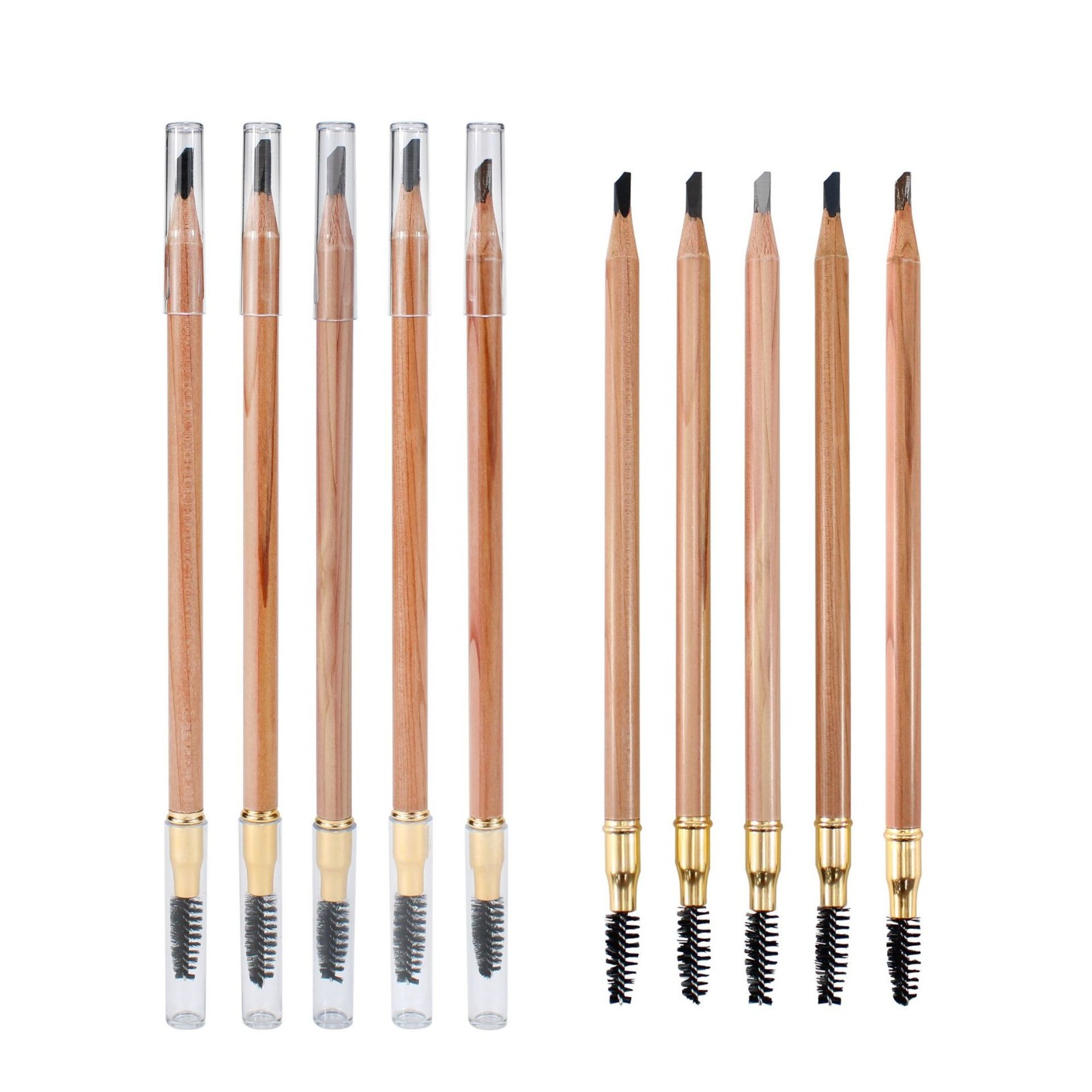 工厂定制砍刀削尖木质眉笔化妆师专用纹绣培训特硬芯不掉渣图5