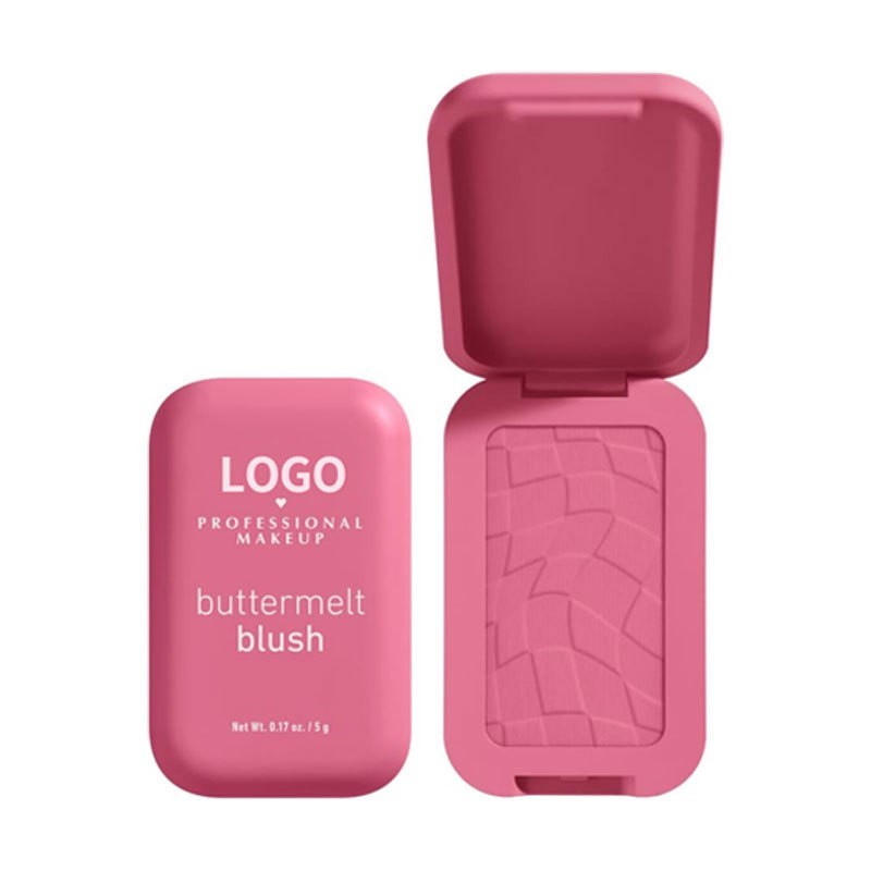 跨境柔绒绯韵腮红粉饼多色云雾感哑光无暇提气色持久粉饼腮红定制图5