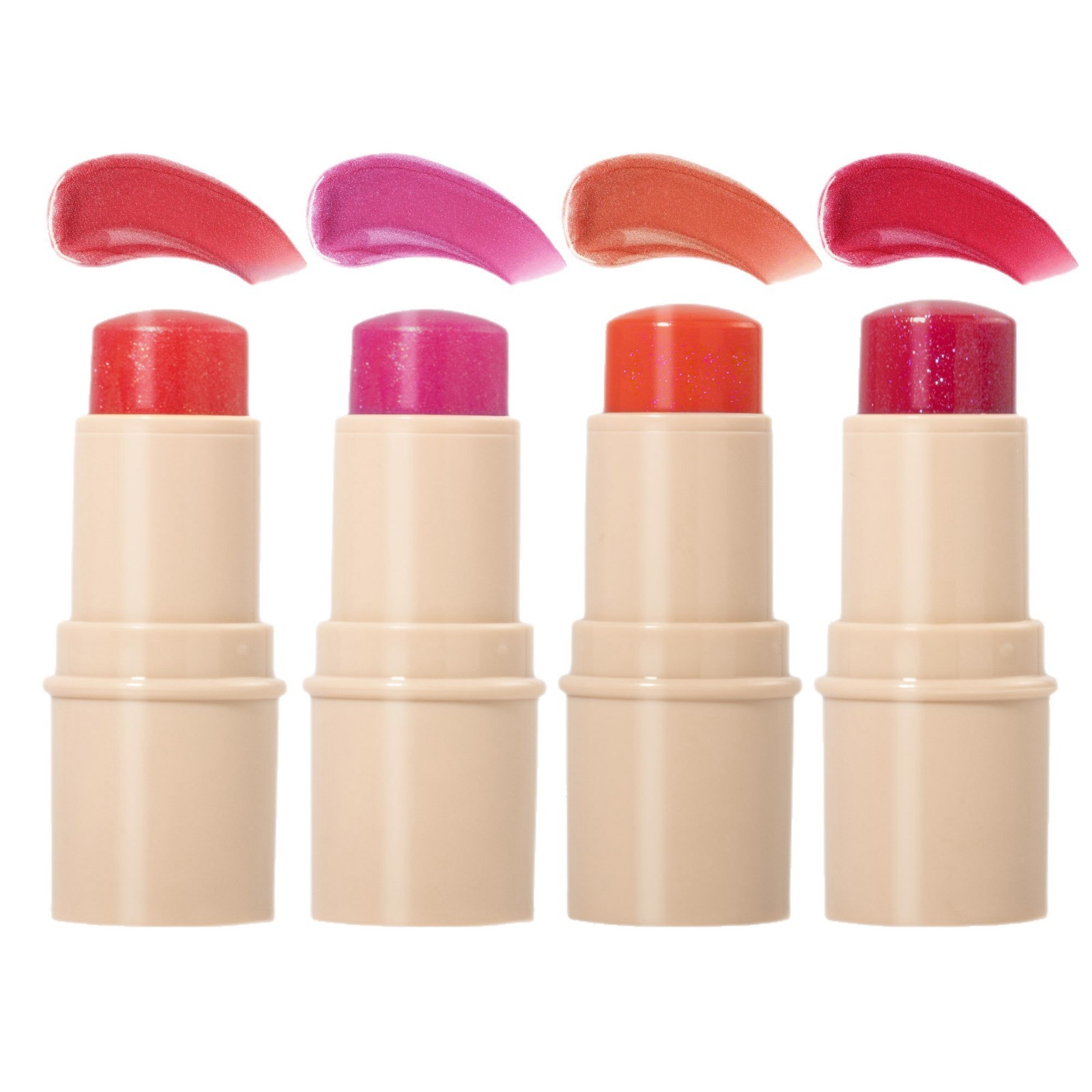 跨境爆品果冻腮红套装唇膏唇颊两用高光提亮修容棒唇彩图5