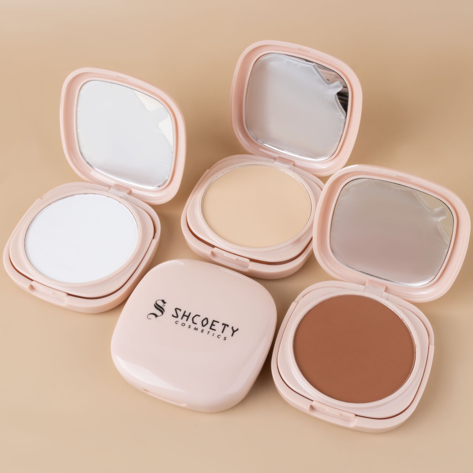 定妆粉饼粉底蜜粉散粉亚马逊防水遮瑕粉膏控油粉饼跨境图4