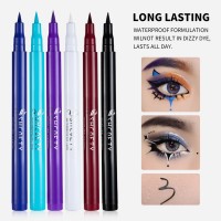 彩色眼线液笔不易晕染哑光持久防水跨境彩妆彩绘眼线笔