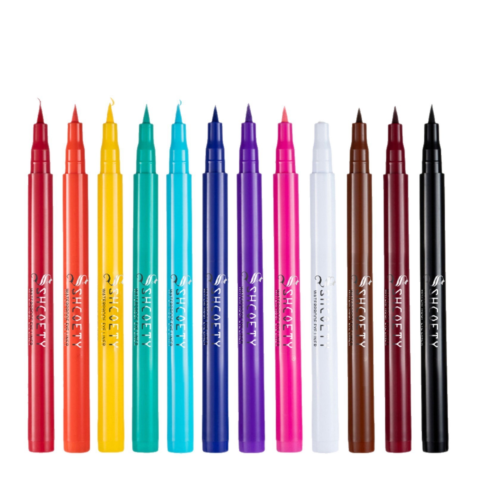 彩色眼线液笔不易晕染哑光持久防水跨境彩妆彩绘眼线笔图5