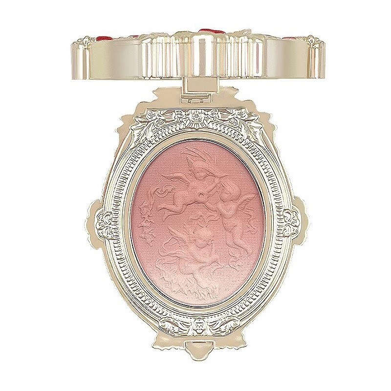 天使浮雕腮红定制一体盘腮紫渐变腮红修容粉OEM高光粉贴牌代加工图4