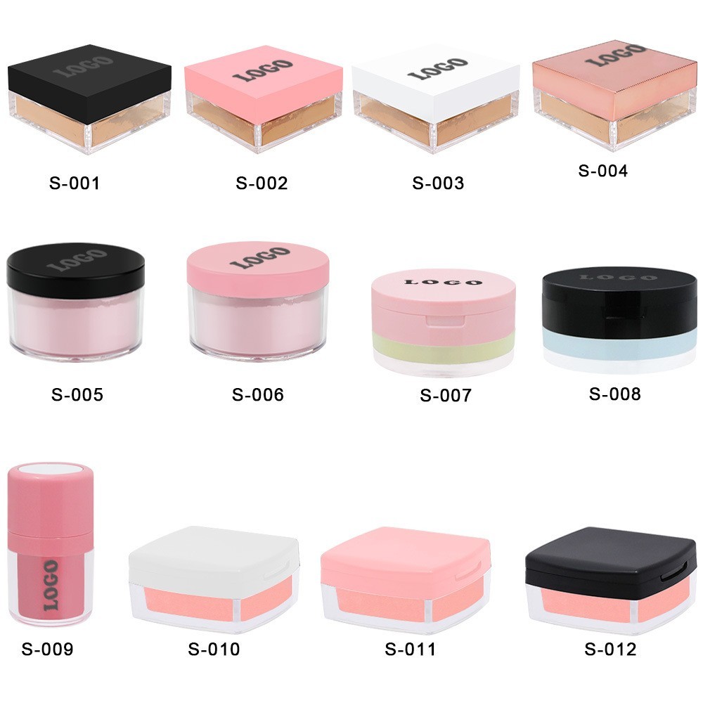 跨境无LOGO定制持久防水防汗不卡粉不脱妆哑光散粉腮红图3