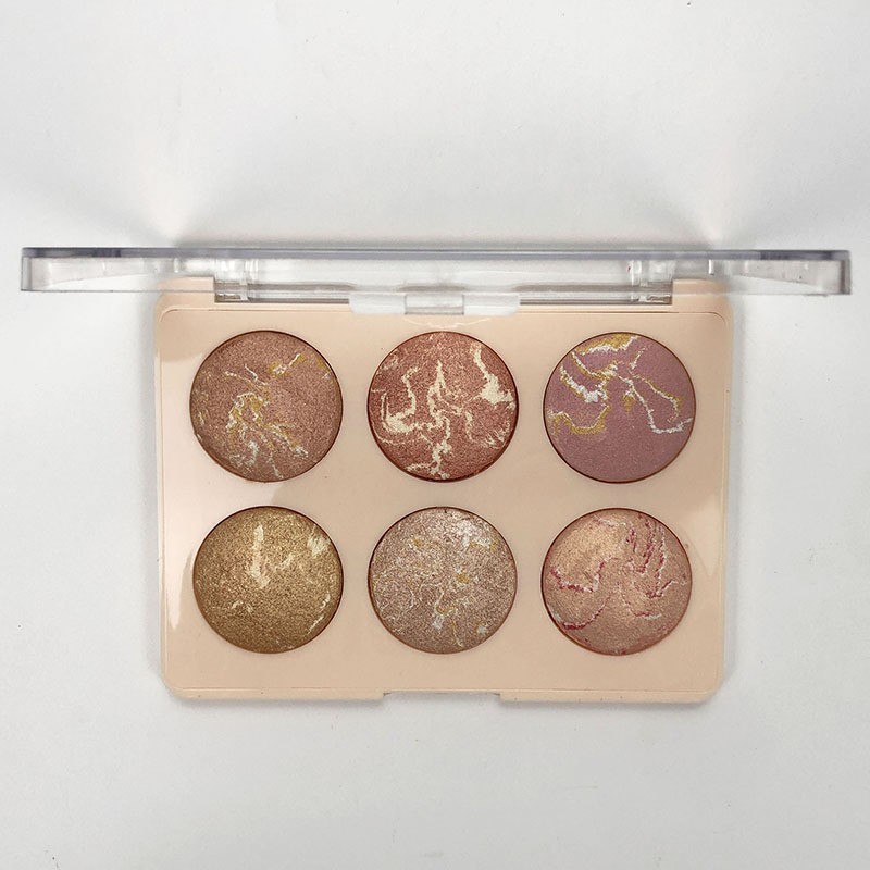 腮红裸妆自然提亮胭脂彩妆修容盘高光一体盘 跨境专供图5