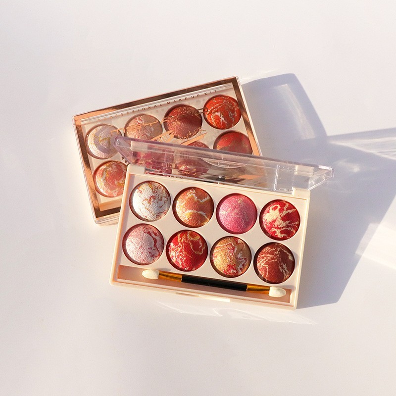 腮红裸妆提亮肤色胭脂彩妆修容盘高光一体盘 跨境专供图4