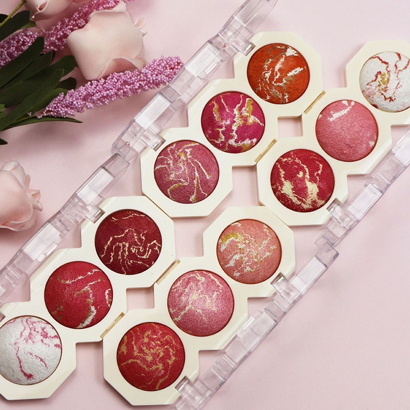腮红星球美妆化妆品3色8蜂窝持久烤粉胭脂平价彩妆腮红盘图4