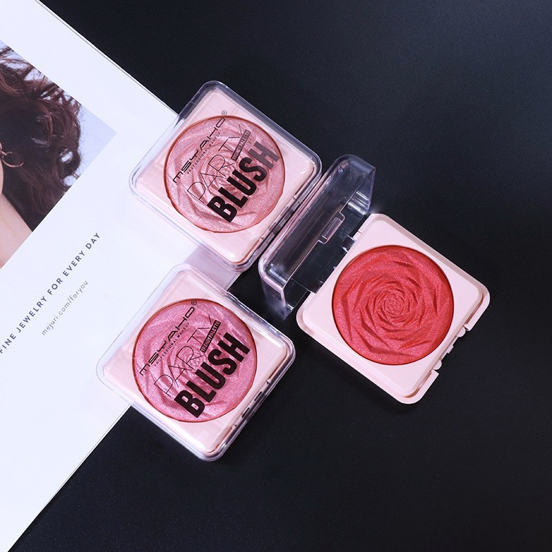 腮红裸妆自然提亮肤色胭脂彩妆修容盘单色腮红潮跨境外贸图2