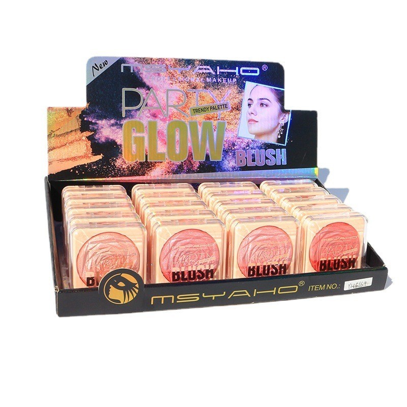 腮红裸妆自然提亮肤色胭脂彩妆修容盘单色腮红潮跨境外贸图5