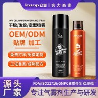 定制干胶湿胶定型喷雾摩丝强力定型柔软定型蓬松发蜡oem加工跨境