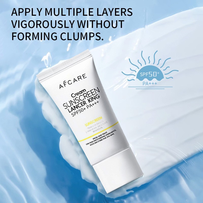 跨境定制隔离防晒乳高倍二合一空气感男女防晒保湿防晒霜中东贴牌图4