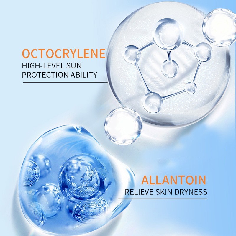 跨境定制隔离防晒乳高倍二合一空气感男女防晒保湿防晒霜中东贴牌图3