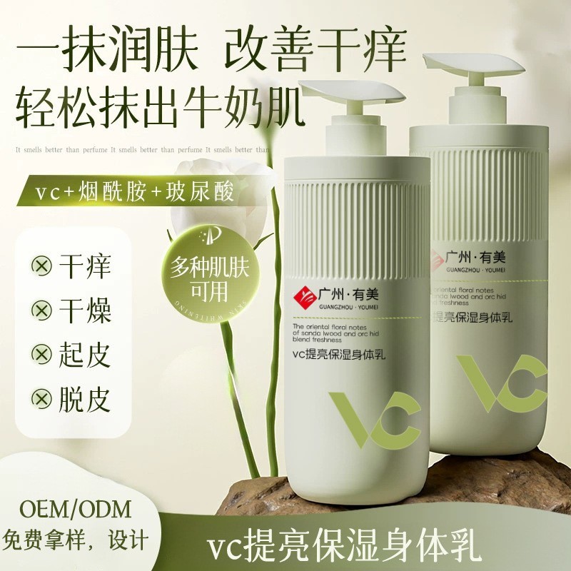 工厂代加工vc提亮保湿香氛身体乳持久留香滋润焕肤身体乳OEM定制图2