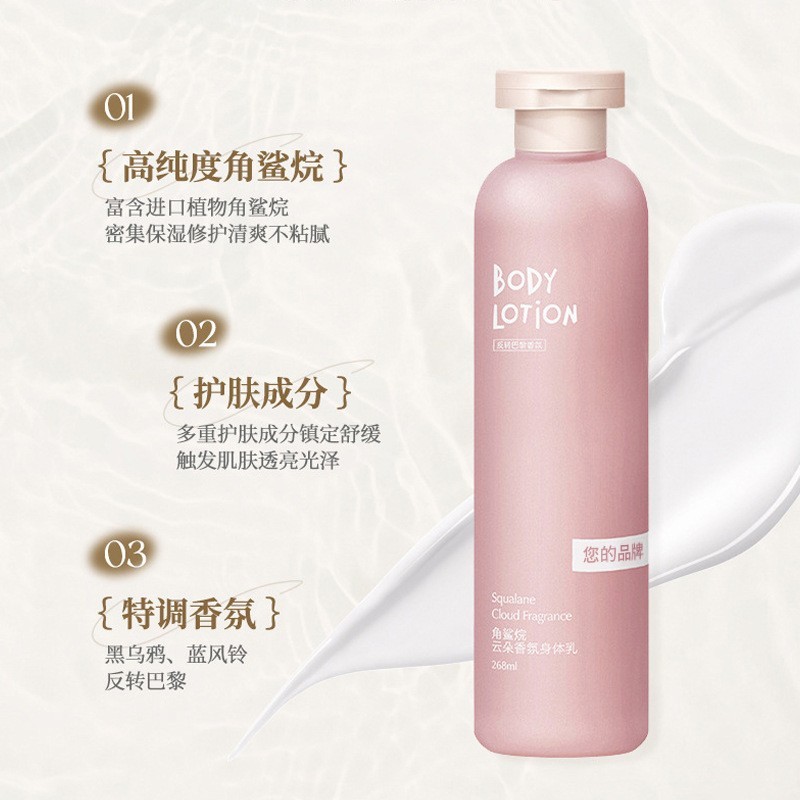角鲨烷云朵香氛身体乳化妆品源头厂家贴牌定制OEM代加工补水保湿图3