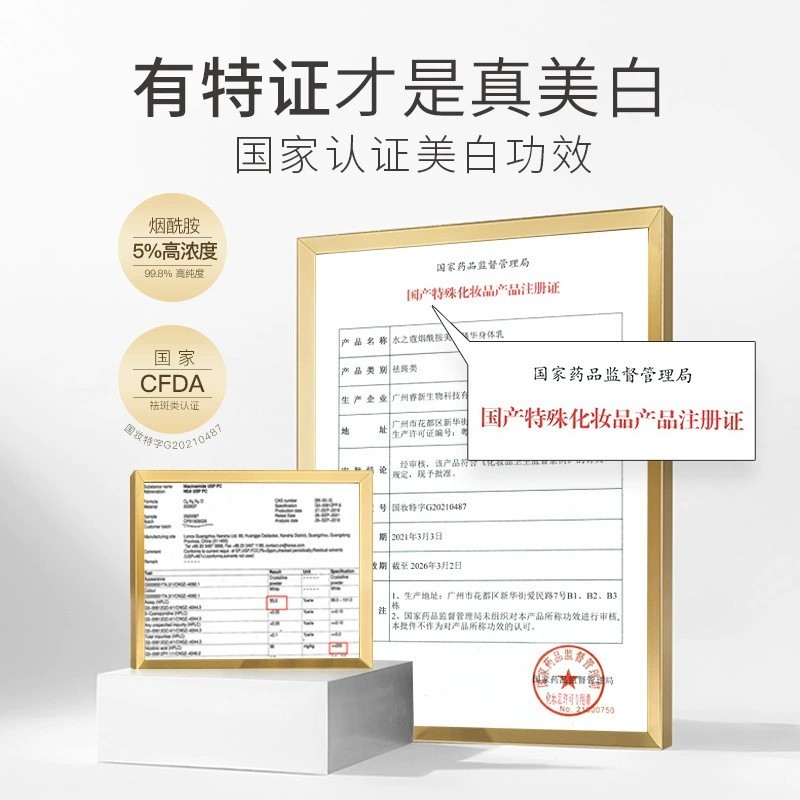 定制oem身体乳果酸焕白烟酰胺嫩肤柔滑贴牌代加工厂家美白身体乳图5