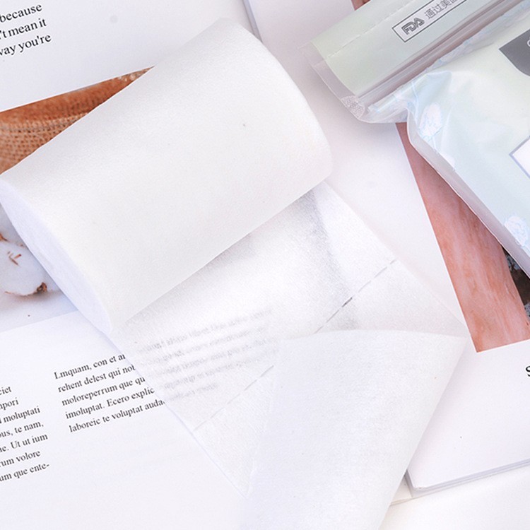 绵之花语75片装一次性洗脸巾干湿两用棉柔巾纯棉卸妆洁面巾可定制图3