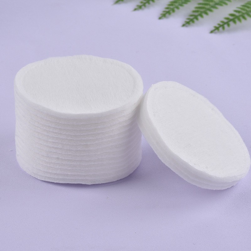加工定制全棉一次性卸妆棉 纯棉AB面平纹化妆棉加厚圆形湿敷棉oem图3