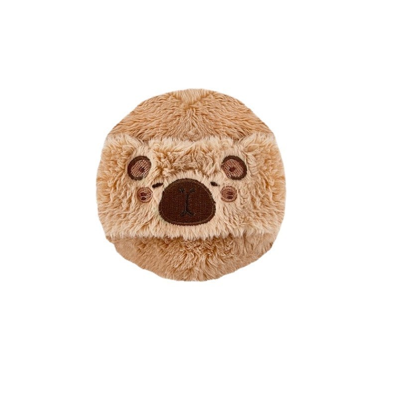 卡皮巴拉植绒粉扑柔软亲肤散粉植绒舒适厚实定妆长绒粉扑美妆图5