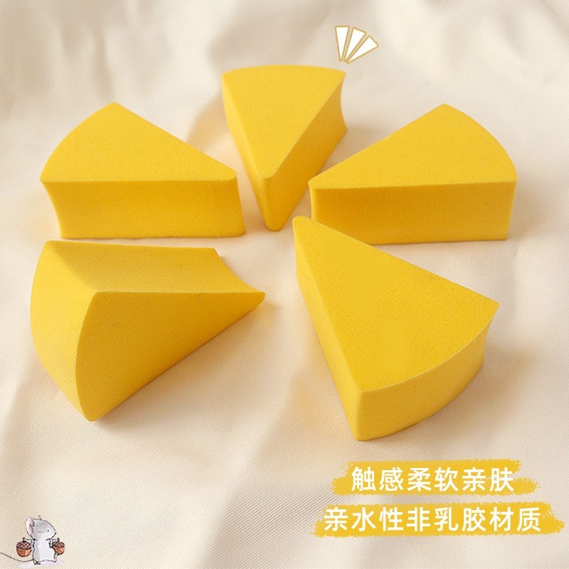 芝士扇形平面粉扑干湿两用便携影楼专用化妆海绵彩妆BB气垫粉扑图3