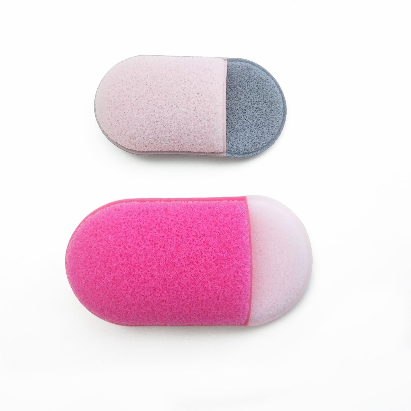 外贸爆款非乳胶手套卸妆工具洁面拼色椭圆行拖鞋洗脸扑海绵卸妆扑图4