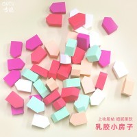 小房子平面粉扑便携不吃粉乳胶耐油影楼专用彩妆蛋化妆海绵工厂