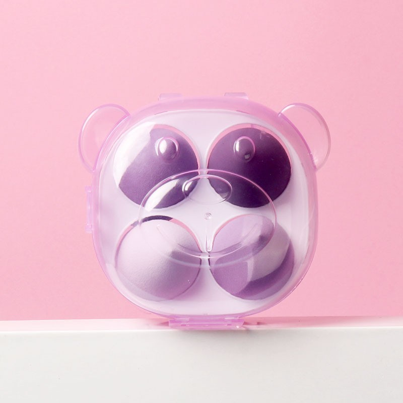 贴牌定制彩盒装美妆蛋4个装 葫芦粉扑水滴粉扑彩妆蛋斜切海绵粉扑图2