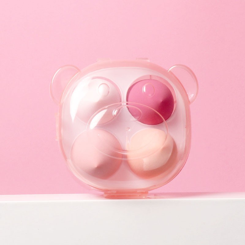 贴牌定制彩盒装美妆蛋4个装 葫芦粉扑水滴粉扑彩妆蛋斜切海绵粉扑图4