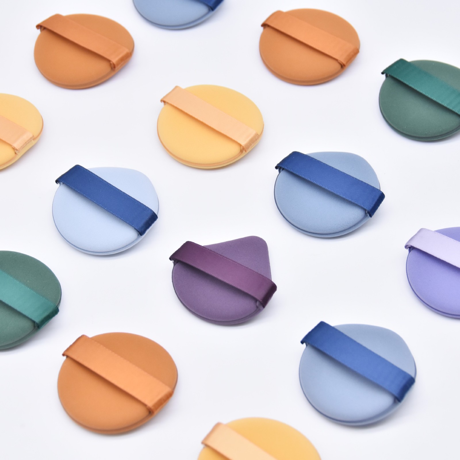 厂家定制双面实心非乳胶气垫粉扑遇水变大干湿两用不吃粉海绵图2