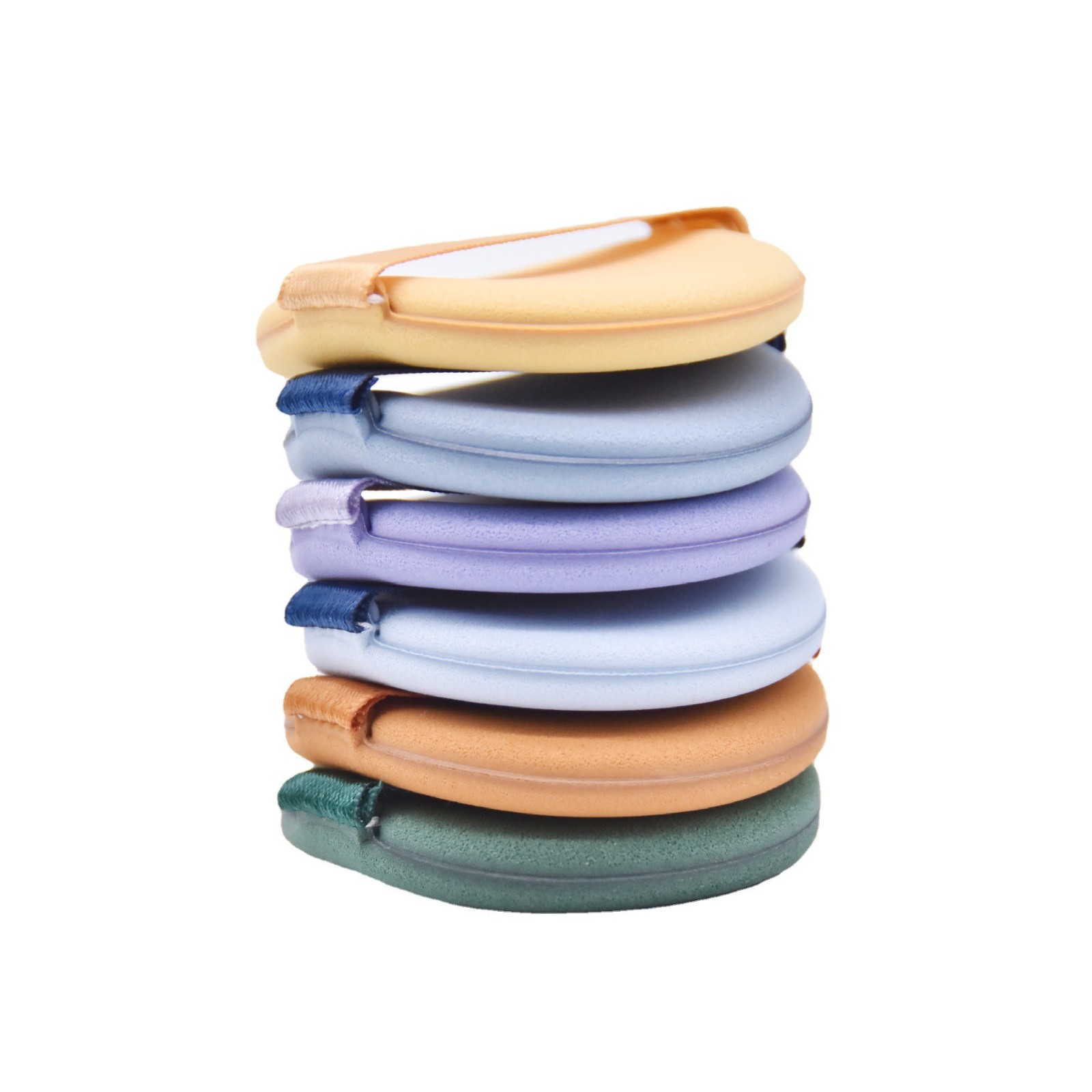 厂家定制双面实心非乳胶气垫粉扑遇水变大干湿两用不吃粉海绵图3