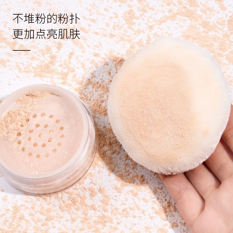 直径46-75mm立绒散粉扑双面植绒长绒毛蜜粉饼定妆粉扑图3
