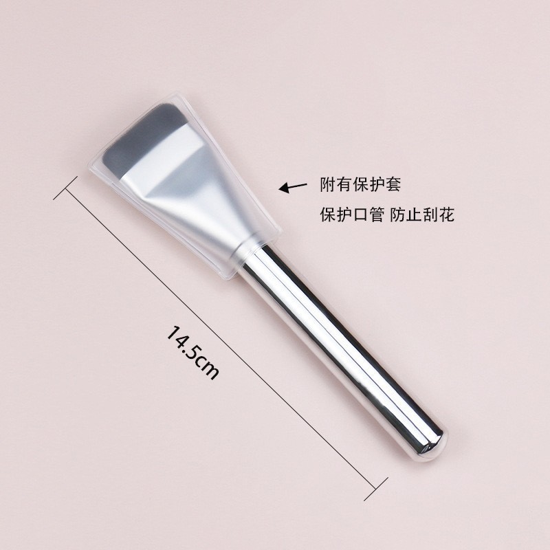 超薄一字型粉底刷定制平头刀锋一字化妆刷无痕粉底刷粉底液面膜刷图4
