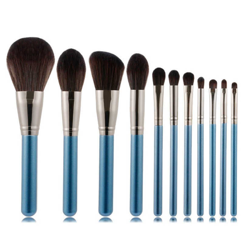 定制-11支黑风铃白风铃化妆刷初学者化妆刷套装柔软毛美妆工具图3