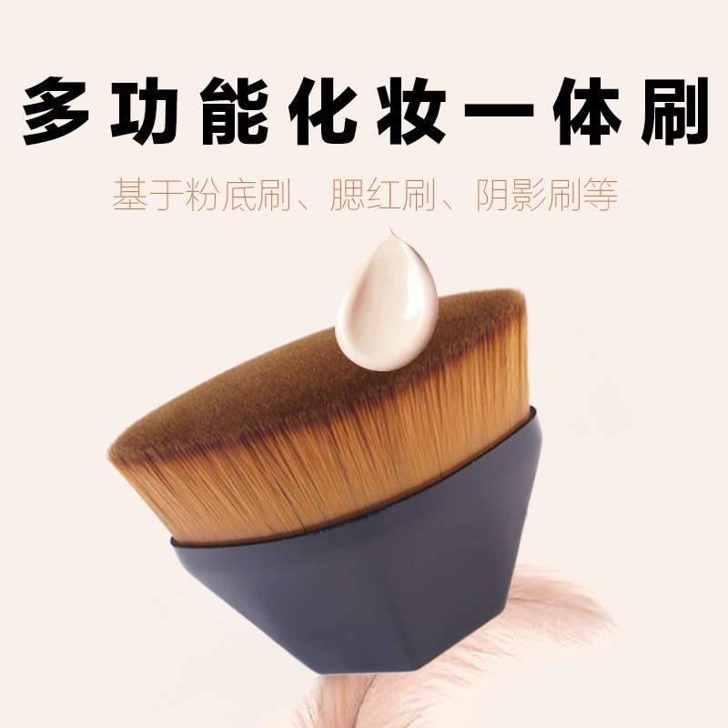 定制-55号化妆刷花瓣便捷魔术无痕粉底刷六角形植村款美妆工具图5
