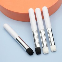 白柄睫毛慕斯清洁刷去黑头祛粉刺平头凸点洗鼻刷便携美妆工具定制