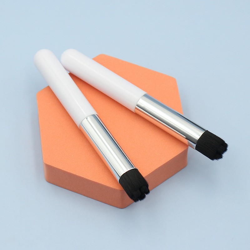 白柄睫毛慕斯清洁刷去黑头祛粉刺平头凸点洗鼻刷便携美妆工具定制图4