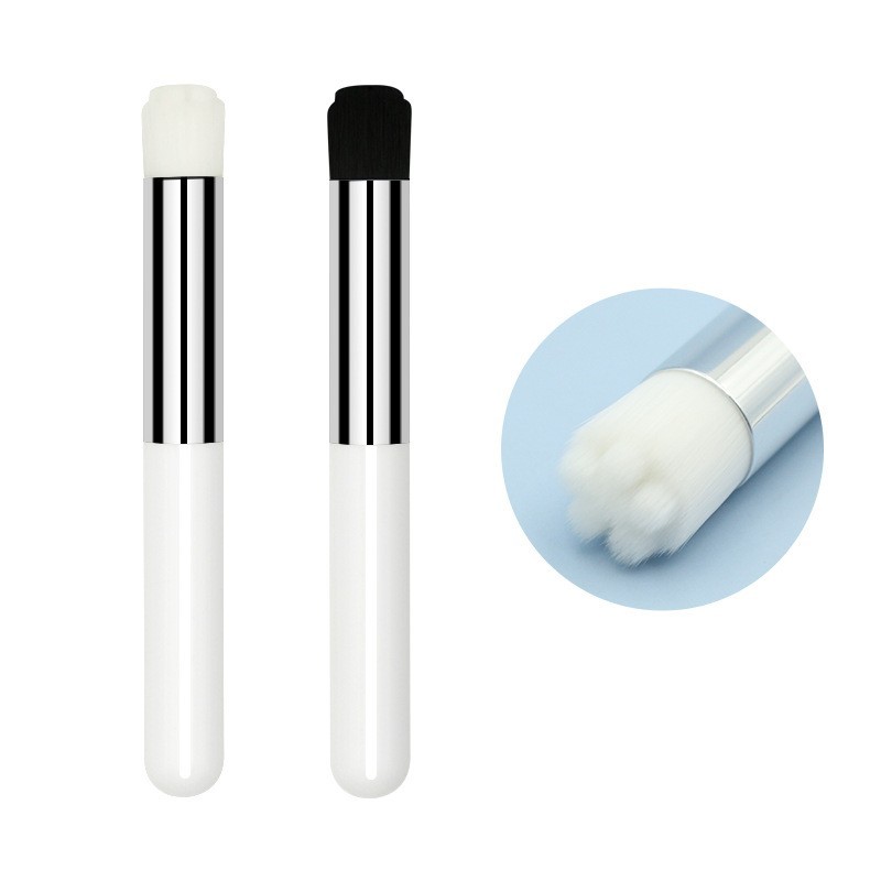 白柄睫毛慕斯清洁刷去黑头祛粉刺平头凸点洗鼻刷便携美妆工具定制图3