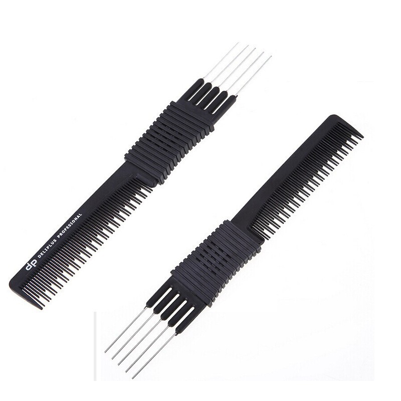 发廊梳顺五针美发工具包胶梳发梳新款打毛外贸子盘美发梳发梳图5