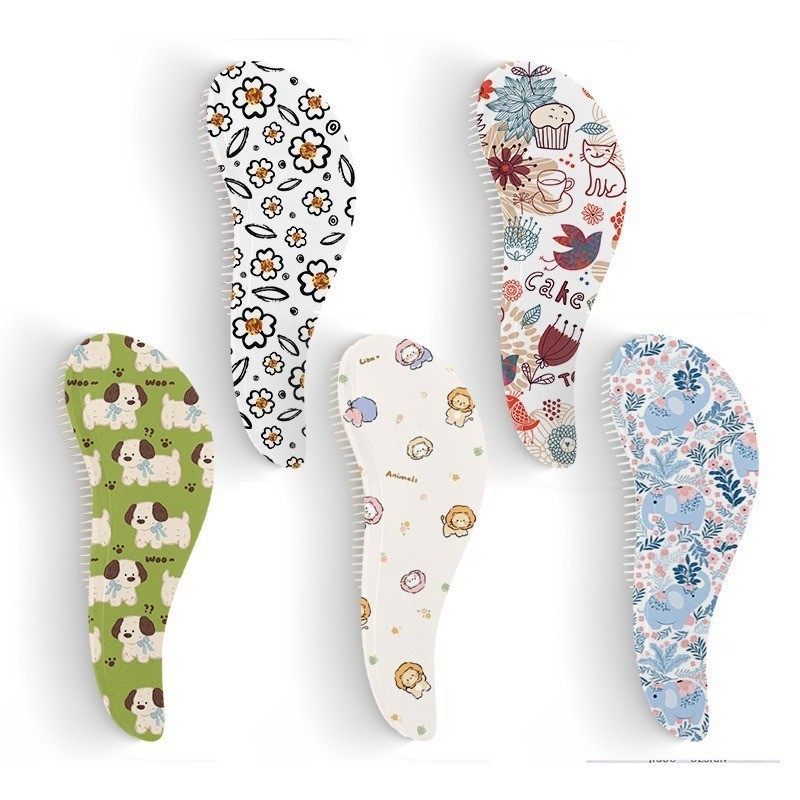 水贴工艺顺发梳多样个性图案花色独特不易褪色顺发不打结图2