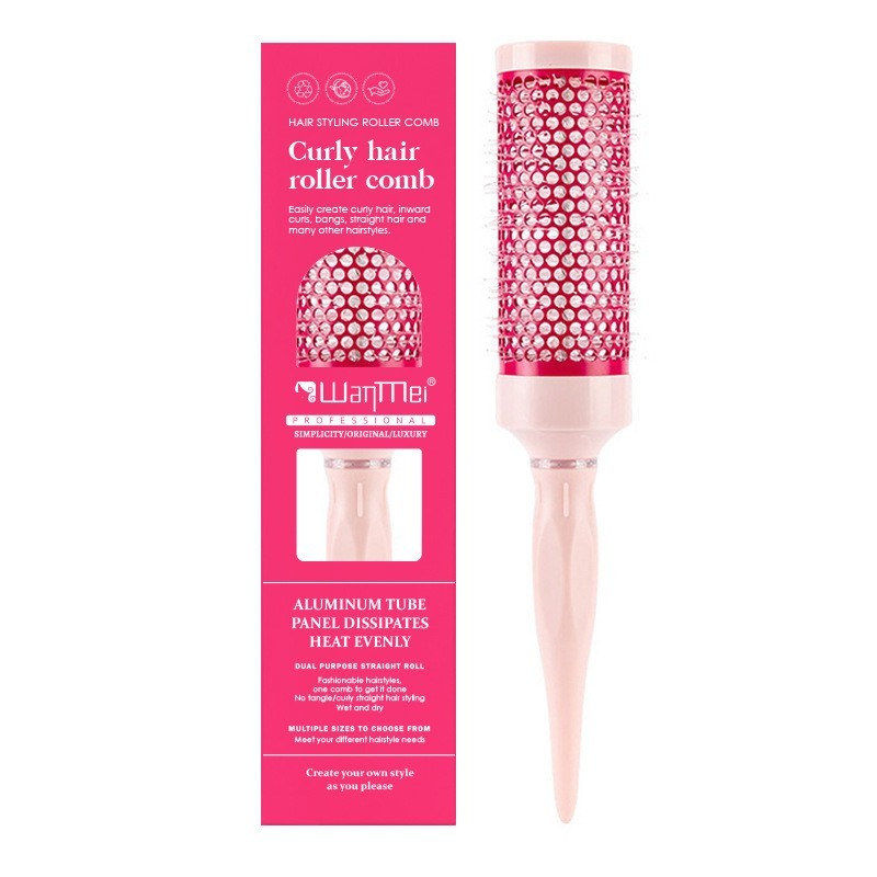 陶瓷铝管尼龙滚梳天然材质防静电美发造型必备可印LOGO品牌包装图5